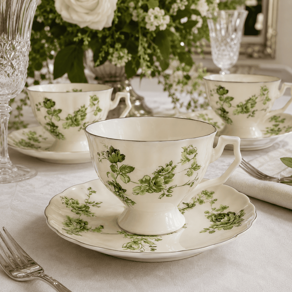 Conjunto Floral Verde | Jardin Vert Imperial